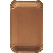 Papstar Assiettes en carton Pure, jetables, carrées, 100 x 160 mm, qualité alimentaire, certifiées FSC &amp; compostables, marron, 8 x 250 pièces