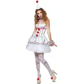 My Other Me Fun Company Mystic Clown Costume Blanc 2XL Enfants