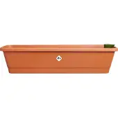 Elho Pot de Plante Carré en Plastique Brun Elho 20 x 78 x 17 cm