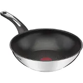 Tefal Emotion 28 Cm Wok Pan Argenté