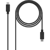 Nanocable Câble USB 2.0 Type-C 10.01.2301/ USB Type-C mâle - USB Type-C mâle/ 1m/ Noir