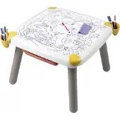Smoby Set masa creativa, , 2 planse de desen, 3 spatii de depozitare, multicolor, 3 ani+
