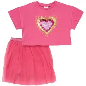 Miss Set 'Herz' jaune / rose / magenta / rose foncé