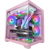 Mars Gaming Mc-view2 Pc-tower-gehäuse Rosa Rosa One Size