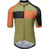 Radvik - Maillot de cyclisme « Svan GTS » pour homme PP14203 (S) (vert/orange/noir)