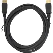 Deltaco DP-1050D-FLEX (5 m), Câble vidéo, Noir