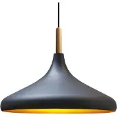 Bamyum Champion Pendelleuchte Holz Schwarz (E27)