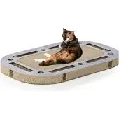 Canadian Cat Company PlayPlate | Parc à chat avec griffoir | Canadian Cat | avec aspect béton