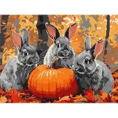 Ideyka Peinture par numéros - Les aventures du lapin 30 x 40 -