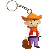 Tisso Toys Unisexe, Porte-clés, Tisso-Toys Porte-clés LOLEK COWBOJ, Multicolore