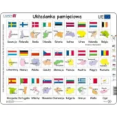 Larsen Puzzle Union européenne - Drapeaux, capitales