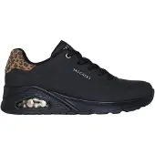 SKECHERS Baskets basses 'UNO' noisette / noir
