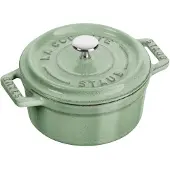 Staub MINI COCOTTE Mini Cast Iron Pot Round 250 ml Mint