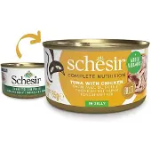 Schesir - Thon et filets de poulet en gelée - 85G
