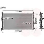 VAN WEZEL | Radiateur, refroidissement du moteur (18002596)
