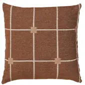 Broste Copenhagen Housses de coussins TILA - Marron - 50x50 cm