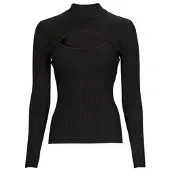 GUESS Pull LS RIB CUTOUT SWTER femmes - Noir - EU M
