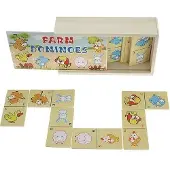 Adar Domino illustré en bois « Animaux sauvages » -