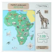 Mama Maluje 120 puzzles éducatifs Afryka (jouets, puzzles)