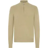 Casual Friday Pull-over ' CFHEINE halfzip ' marron