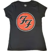 Foo Fighters Femmes, T-shirt, FF Logo (Girlie), Noir, (M)