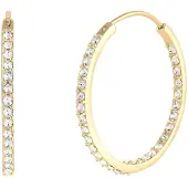 Elli Boucles d'oreilles or / transparent