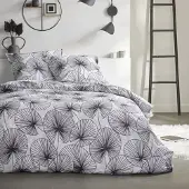 Lefebvre textile Parure de lit - TODAY - Sunshine 0.14 - 240 x 260 cm - lit double - imprimé - 57 fils/pouce - coton