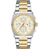 Giorgio Armani Chronographe Exchange collection argent - homme