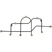 PT Living Wandgarderobe Maze 71 x 27 cm, Schwarz, Tiefe