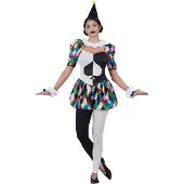 MOM Arlequina Hinding Cever Costume Multicolore M Enfants