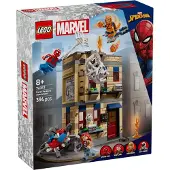 LEGO Marvel, Super-héros Spider-Man, L'appartement de Peter Parker avec Mary Jane, Hobgoblin et Anti-Venom, kit de construction, 8 ans et plus, plastique, 394 pièces, 548 g