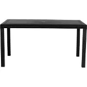 BICA Houston Table de jardin Graphite Forme rectangulaire