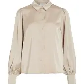 Vila Enna Ravenna Long Sleeve Shirt Beige 42 Femme