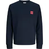 Jack & Jones Sweat-shirt 'JJBrandy' bleu nuit / rouge