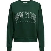 ONLY Sweat-shirt sapin / blanc