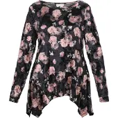 Usha Chemisier rose / noir