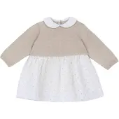 Chicco Robe beige / jaune / blanc