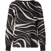 s.Oliver Black Label Chemisier noir / blanc