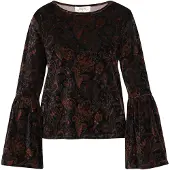 Usha Chemisier marron / chocolat / noir