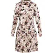 Usha Robe beige / rose ancienne / noir