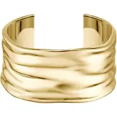 BOSS Bracelet jonc doré effet ondulé