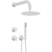 Deante Concealed shower set with overhead shower