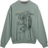 Superdry Sweat-shirt 'Tokyo Narrative' vert pastel / noir