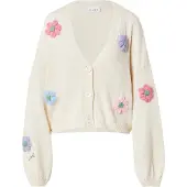 OH APRIL Cardigan 'Harriet' bleu ciel / lavande / rose clair / blanc cassé