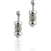 Time Force Boucles d'oreilles - - TS5137PS - Acier - Argenté - Oxyde de zirconium