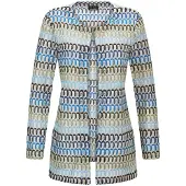 Goldner Cardigan bleu / menthe / noir / blanc