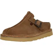 Clarks pour homme. 26180881 Sabots en cuir marron clair Solsbury (40), Plat, Aucun, Casuel