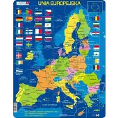 Larsen Puzzle Union européenne - Carte, drapeaux