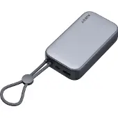Aukey Spark Sling (10000 mAh, 37 Wh), Chargeur de secours, Gris