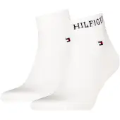 Tommy Hilfiger Chaussettes - 2 Pack - Trimestre - Blanc - - 39/42 - Chaussettes